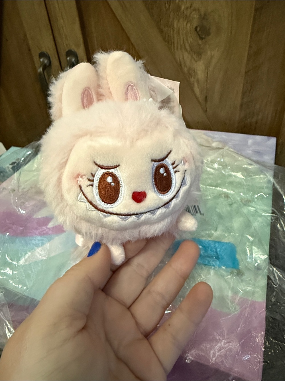 🆕 POPLand Wake-up Mokoko Plush Magnetic Shoulder Doll